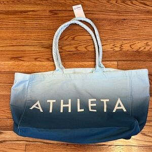 BNWT Athleta Light-to-Dark Blue Ombre Tote